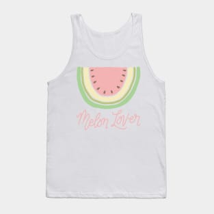 Watermelon Melon Lover Boho Minimal Watermelon Slice Art Tank Top